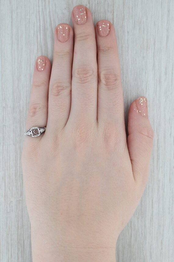 New Sapphire Diamond Semi Mount Engagement Ring 1… - image 8