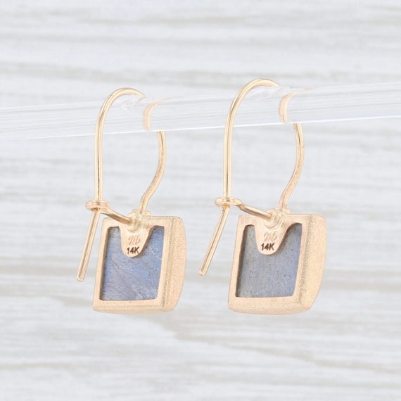 Labradorite Drop Earrings, Labradorite Earrings, … - image 3