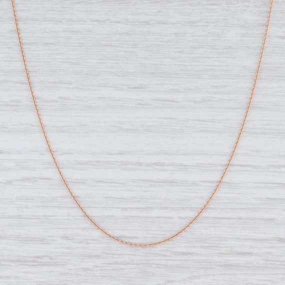 Rose Gold Necklace, Rose Gold Chain, 16" Chain Nec