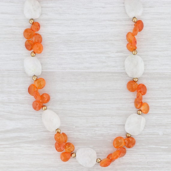 New Nina Nguyen Wisteria Bead Necklace Carnelian … - image 1