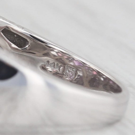 1.47ctw Tourmaline Amethyst Diamond Ring 14k Whit… - image 6