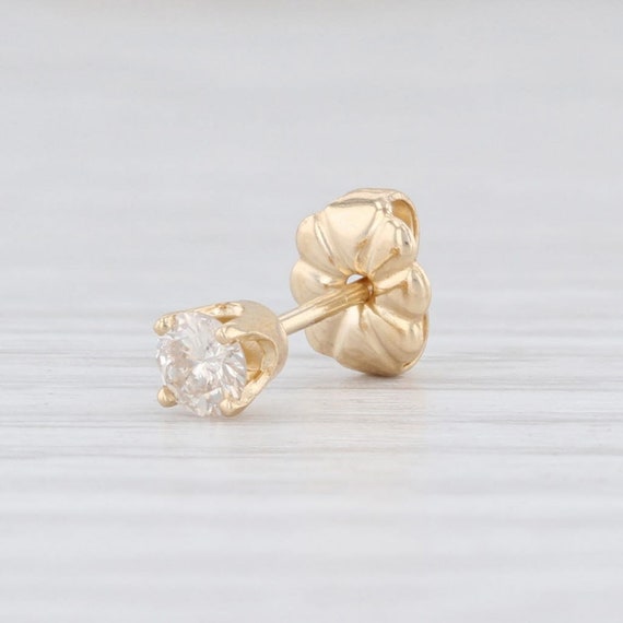 Single Diamond Earring, Solitaire Stud Earring, Pi