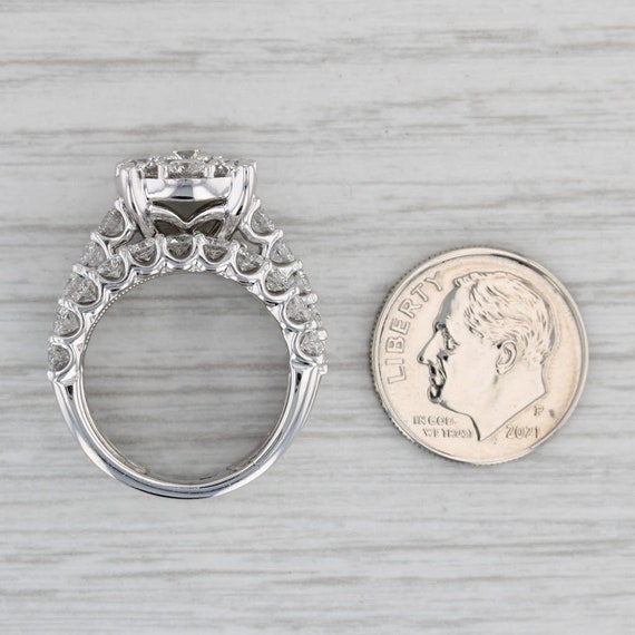 3.37ctw Diamond Engagement Ring Wedding Bands Sol… - image 7