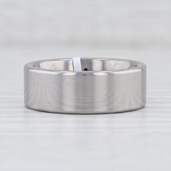 Mens tungsten band ring Gem