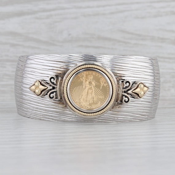 2012 American Eagle Coin Cuff Bracelet Sterling S… - image 1