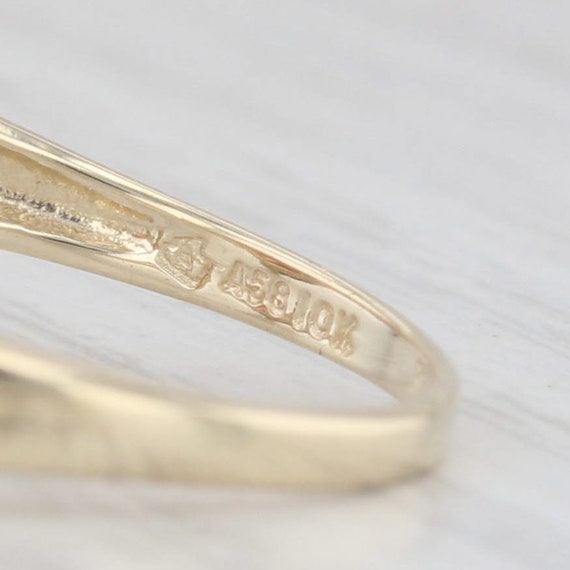 1.60ctw 3-Stone Garnet Ring 10k Yellow Gold Size … - image 6
