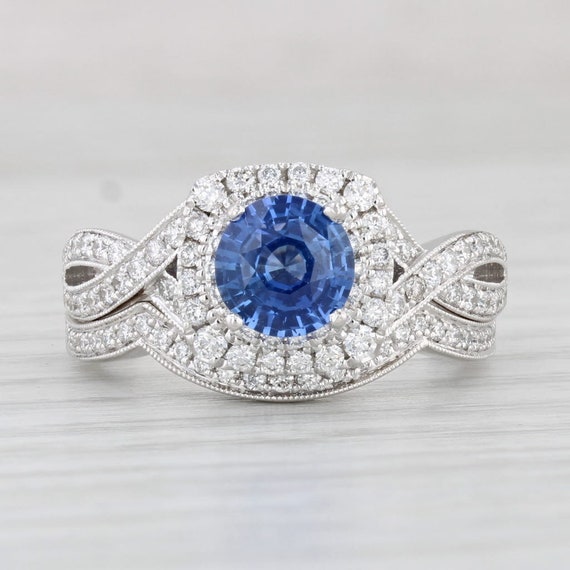 Neil Lane 2.08ctw Blue Sapphire Diamond Engagemen… - image 3