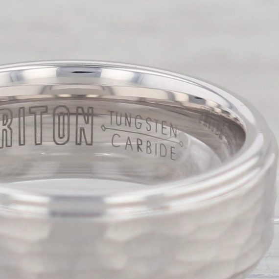 New Triton Brushed Nugget Tungsten Carbide Ring M… - image 2