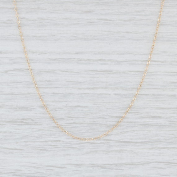 Cable Chain Necklace, Yellow Gold Necklace, 18" Ch