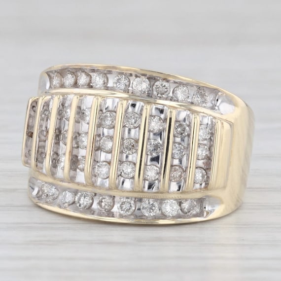 0.55ctw Diamond Ring 10k Yellow Gold Size 7.25 Co… - image 1