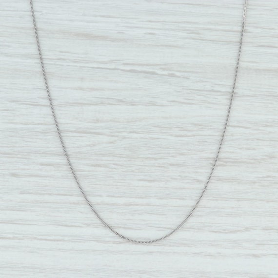 Foxtail Wheat Chain, White Gold Chain, 17.75" Chai