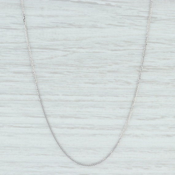 Wheat Chain Necklace, 18" Chain Necklace, White Go