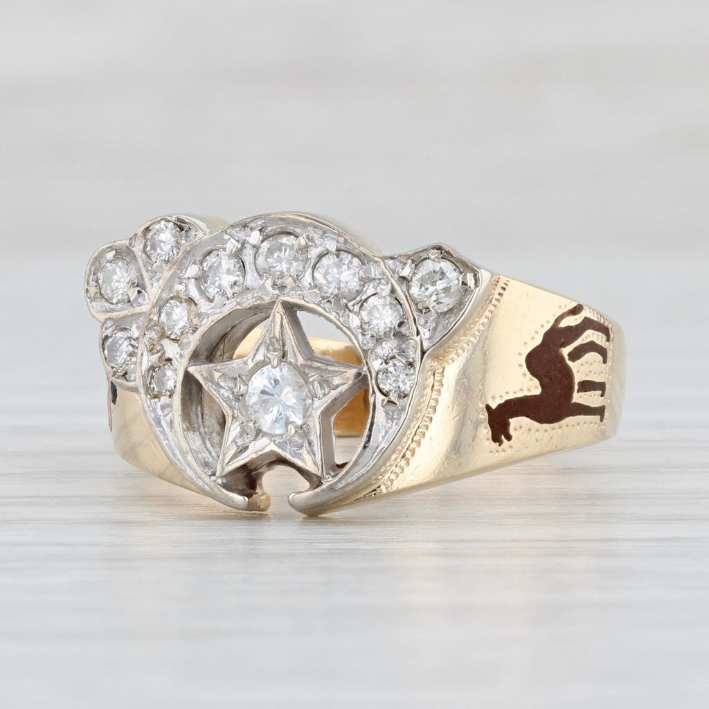 Diamond Shriner Ring Etsy Australia