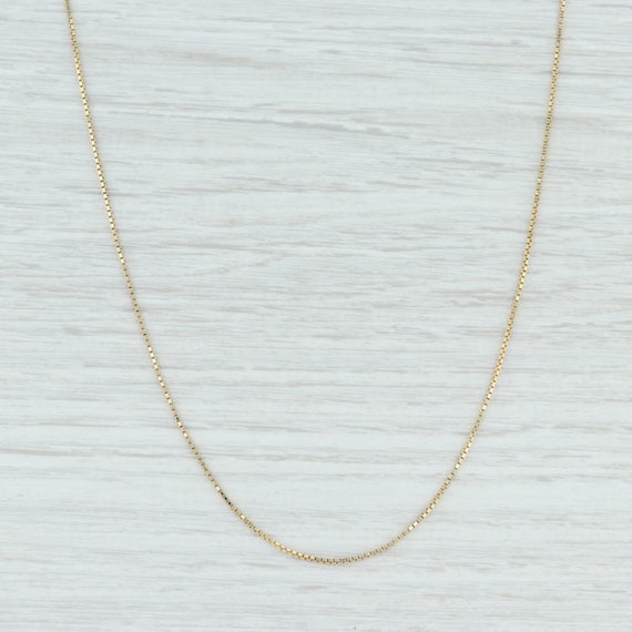 Box Chain Necklace, Gold Chain Necklace, Gold Box