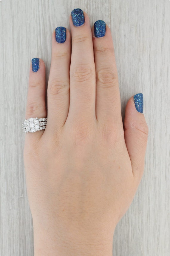 3.37ctw Diamond Engagement Ring Wedding Bands Sol… - image 8