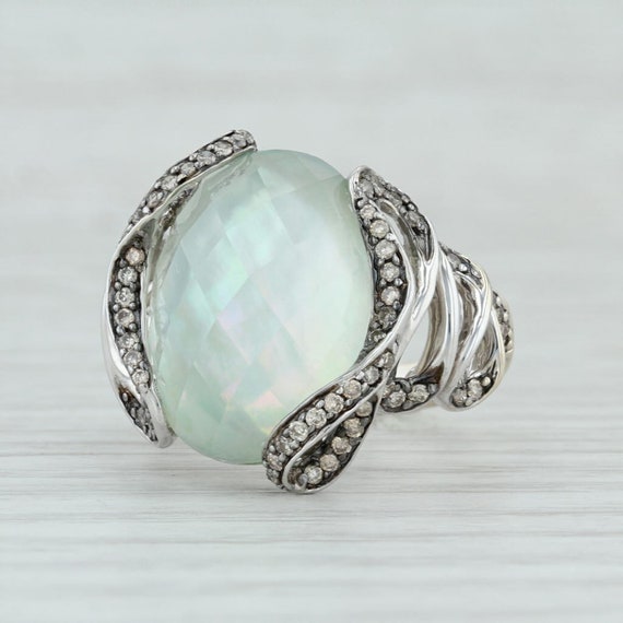 Green Quartz Prasiolite Ring, Green Gemstone, Gree