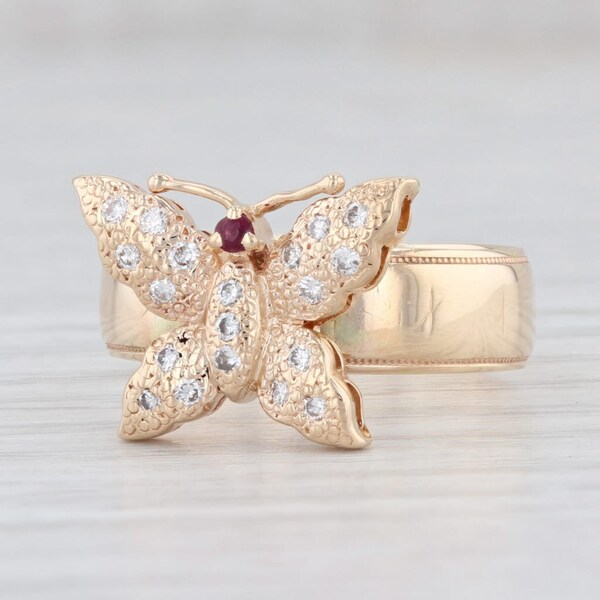 Butterfly Ring Etsy