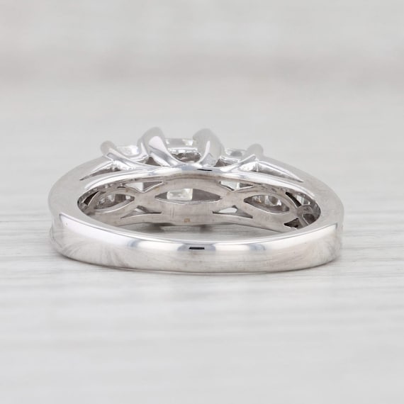 2.17ctw 3-Stone Diamond Ring 14k White Gold Size … - image 4