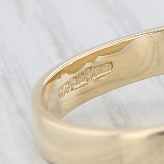 Irish Claddagh Ring 10k Yellow Gold Size 11 Weddi… - image 6