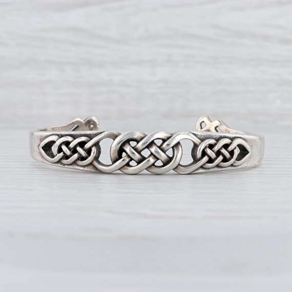 Vintage Cuff Bracelet, Celtic Cuff Bracelet, Silve