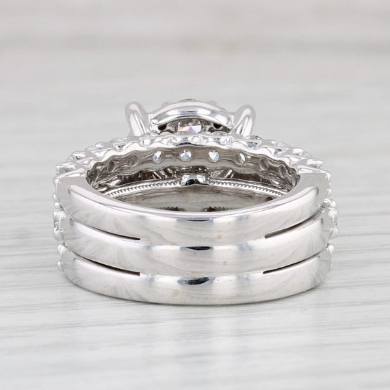 3.37ctw Diamond Engagement Ring Wedding Bands Sol… - image 4