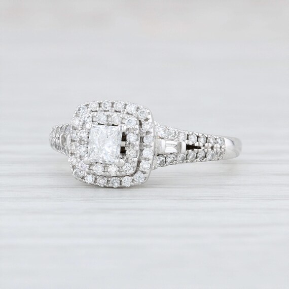 Diamond Engagement Ring, Halo Engagement Ring, Whi