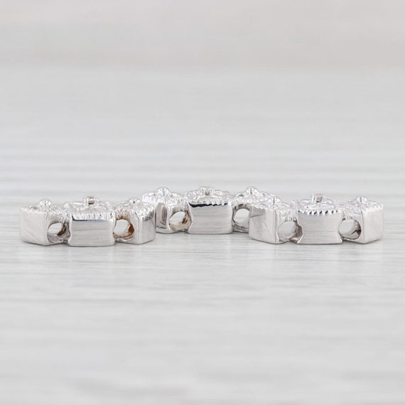 Diamond Slide Bracelet Charms Spacers Set of 3 14… - image 3