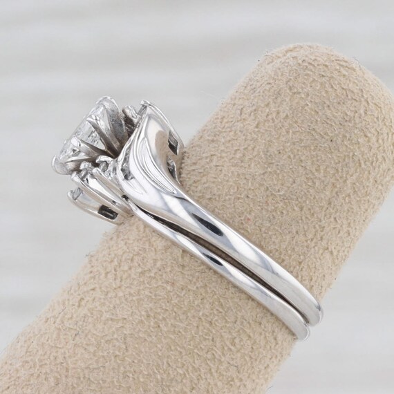 0.35ctw Diamond Engagement Ring Wedding Band Guar… - image 4