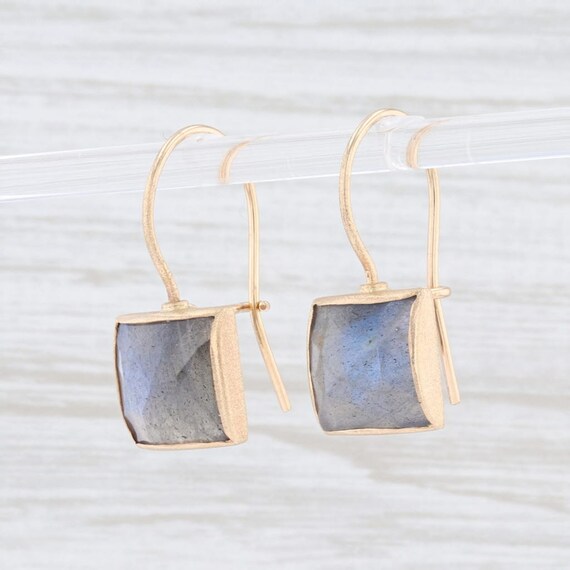 Labradorite Drop Earrings, Labradorite Earrings, … - image 2