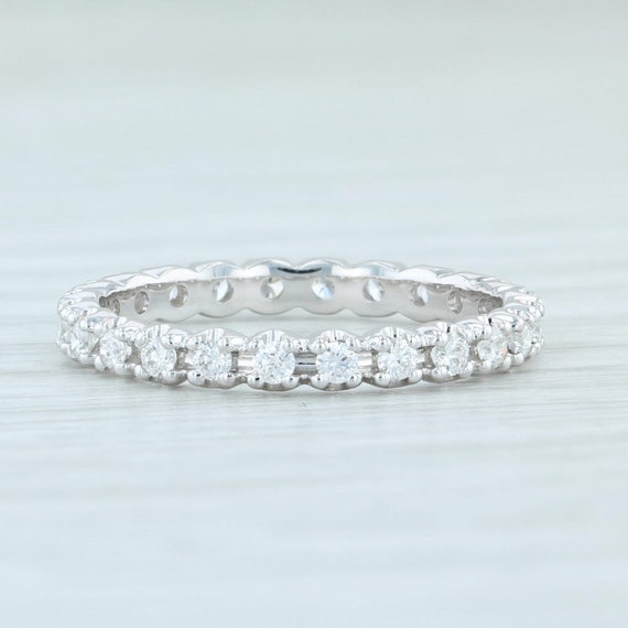 New 0.46ctw Diamond Eternity Ring 14k White Gold … - image 3