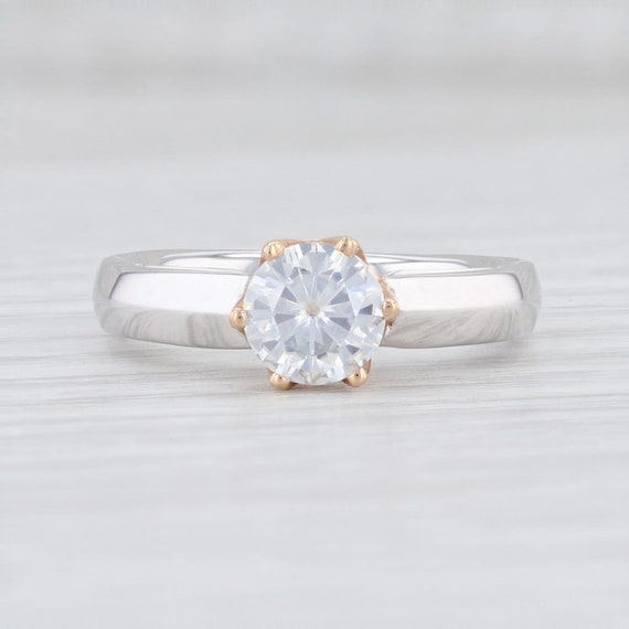 Moissanite Engagement Ring, Diamond Engagement Ri… - image 2