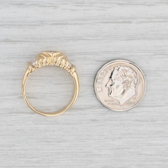 0.50ctw Diamond Ring 18k Yellow Gold Size 6.25 - image 7