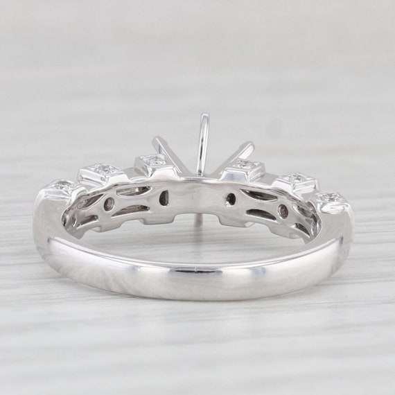 New 0.75ctw Diamond Semi Mount Engagement Ring 18… - image 4