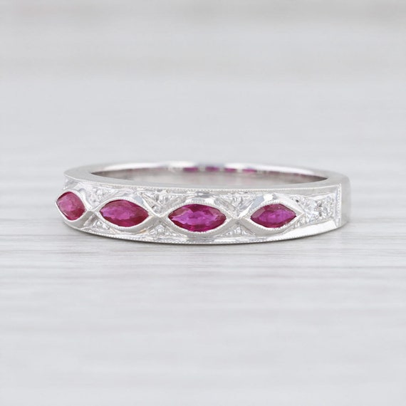 New Beverley K 0.45ctw Ruby Diamond Stackable Rin… - image 1