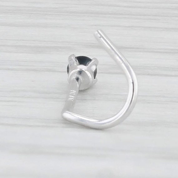 New Black Diamond Solitaire Nose Stud Piercing 14… - image 3