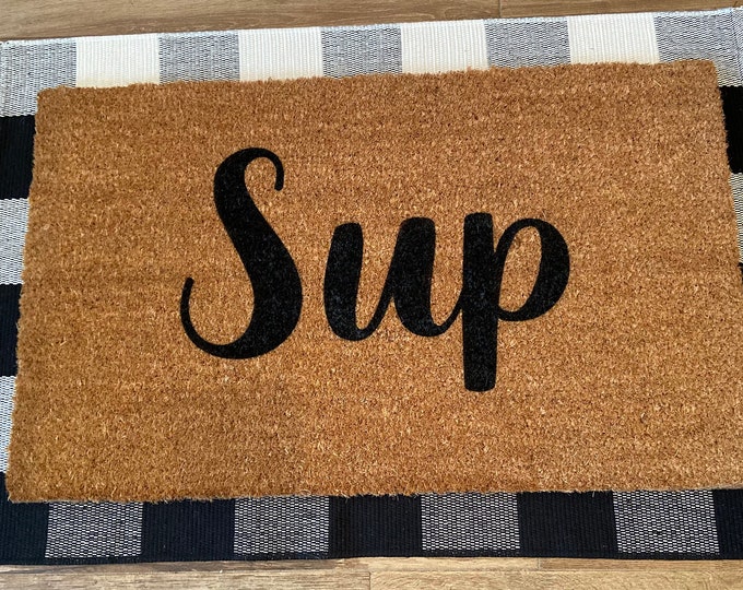 Hand-painted Sup Doormat