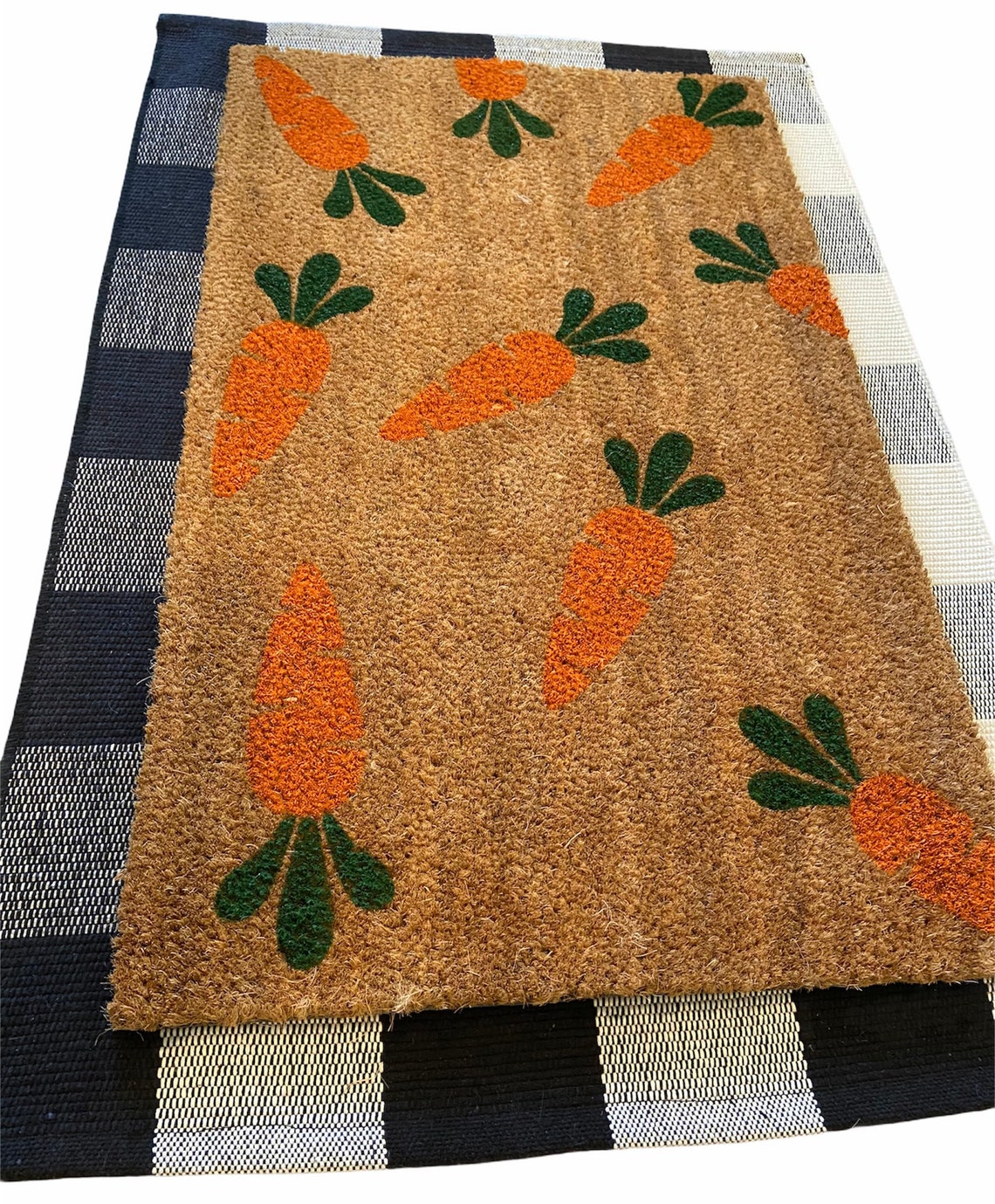 Carrots Coir Easter Doormat Etsy