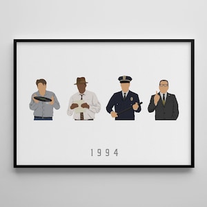 The Shawshank Redemption: pôster de filme / impressão de filme / arte de filme / arte de personagem / pôster de filme / impressão de filme / arte de parede minimalista / presente dos anos 90