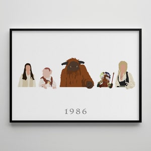 Labyrinth: Movie Poster / Alternative Film Art / Character Drawing / Wall Decor / Minimalist Nostalgia / Retro Gift / Cinema / 80s  90s