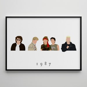 The Lost Boys: Movie Poster / Alternative Film Art / Character Drawing / Wall Decor / Minimalist Nostalgia / Retro Gift / Cinema / 80s  90s