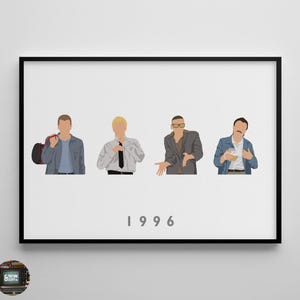 Trainspotting: Movie Poster / Movie Print / Movie Art / Character Art / Film Poster / Film Print / Film Art / Minimalist / Wall Art