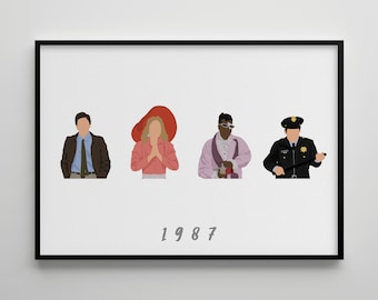 Mannequin: Movie Poster / Alternative Film Art / Character Drawing / Wall Decor / Minimalist Nostalgia / Retro Gift / Cinema / 80s  90s