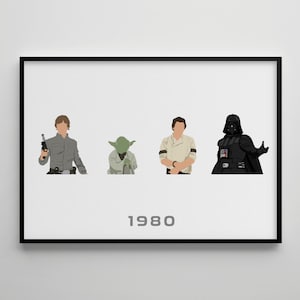 Episode V - The Empire Strikes Back: Movie Poster / Movie Print / Movie Art / Character Art / Film Poster / Film Print / Film Art / Cinema