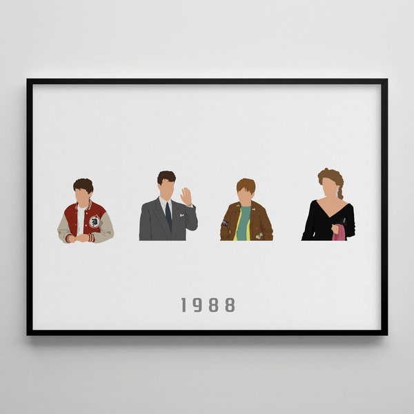 Big: Movie Poster / Alternative Film Art / Character Drawing / Wall Decor / Minimalist Nostalgia / Retro Gift / Cinema / 80s  90s