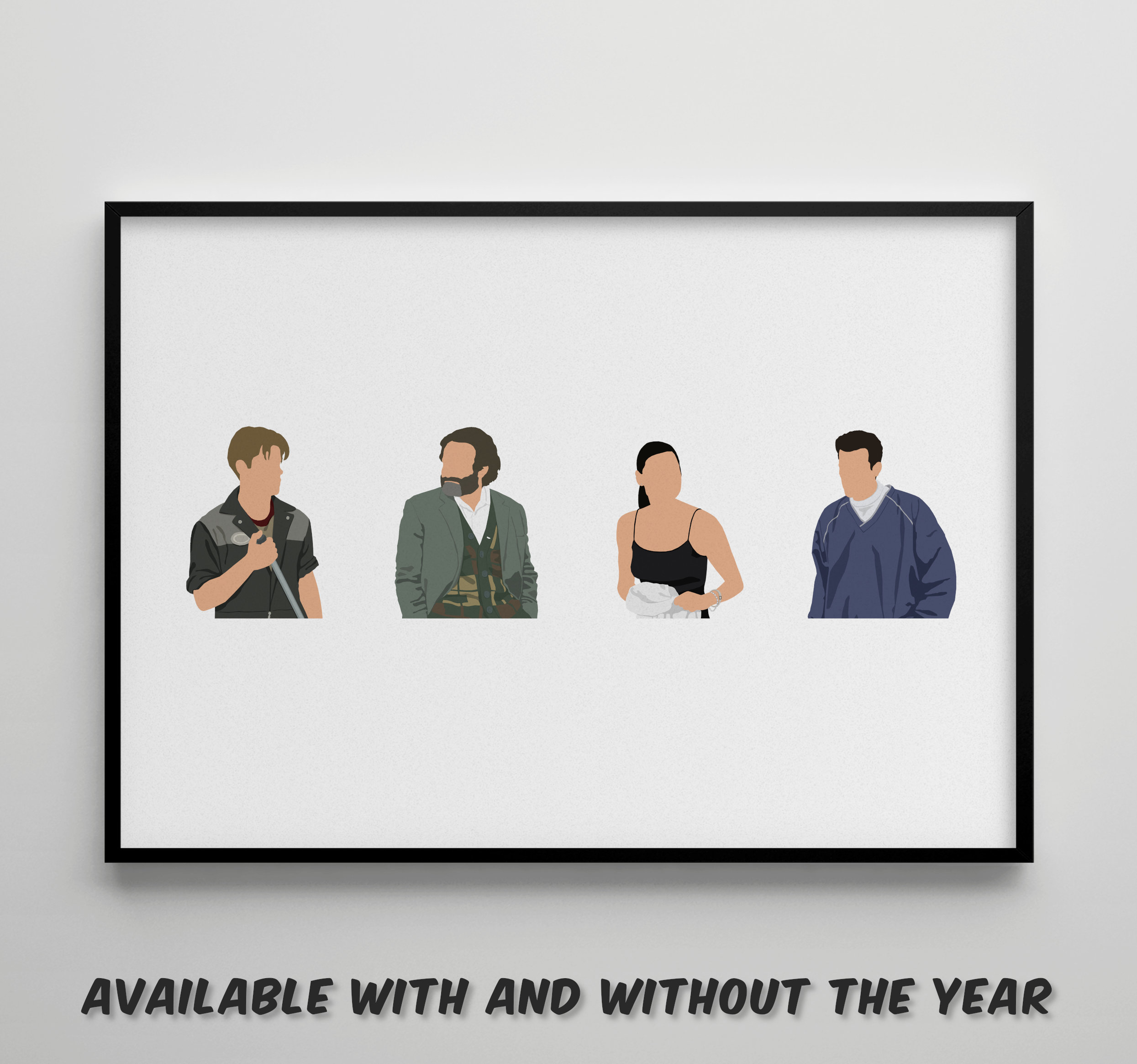 Good Will Hunting: Movie Poster / Alternative Film Art / Character Drawing  / Wall Decor / Minimalist Nostalgia / Retro Gift / Cinema / 80s 