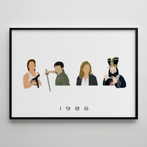 Big Trouble In Little China:  Movie Poster / Alternative Film Art / Character Drawing / Wall Decor / Minimalist Nostalgia / Retro Gift / 80s