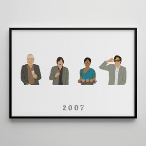 The Darjeeling Limited: Movie Poster / Alternative Film Art / Character Drawing / Wall Decor / Minimalist Nostalgia / Retro Gift / Cinema