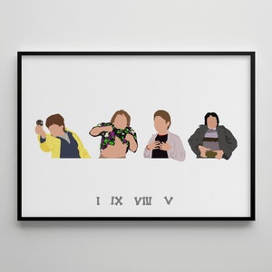 Goonies: Movie Poster / Alternative Film Art / Character Drawing / Wall Decor / Minimalist Nostalgia / Retro Gift / Cinema / 80s  90s