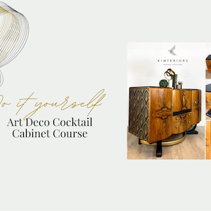 Tre dagars kurs i att skapa ditt eget specialdesignade art déco-cocktailskåp