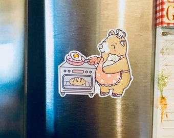 Mama and Baby Bear Fridge Magnet and Car Magnet